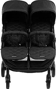 Carucior pentru gemeni Kikka Boo Happy 2 Black