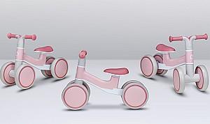 Bicicleta fara pedale Lionelo Villy Pink Rose