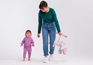 Bicicleta fara pedale Lionelo Villy Pink Rose