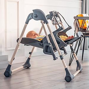 Scaun de masa multifunctional Lionelo Laurice Olive Green