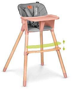 Scaun de masa multifunctional Lionelo Koen Pink Rose