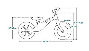 Bicicleta fara pedale Lionelo Bart Air Blue Navy