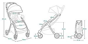 Carucior de plimbare Lionelo  Julie One Stone Grey