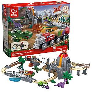  Hape Aventura Căii Ferate cu Dinozauri E3795