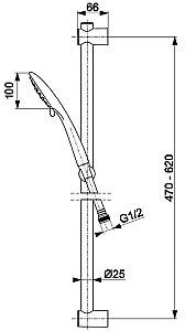 Set de duș Armatura Moza (113060)