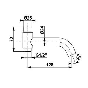 Baterie pentru lavoar Armatura Moza (109131)