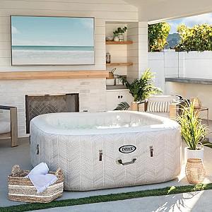Piscina Intex Jacuzzi SPA Chevron Deluxe Square Bubble