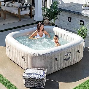 Piscina Intex Jacuzzi SPA Chevron Deluxe Square Bubble (28472)