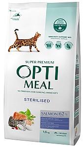 Hrana uscata pentru pisici Optimeal Cat Sterilised Salmon 1.5kg