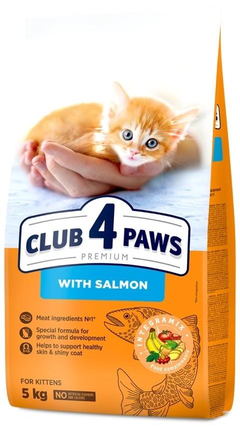 Hrana uscata pentru pisici Club4Paws Kitten Salmon 5kg