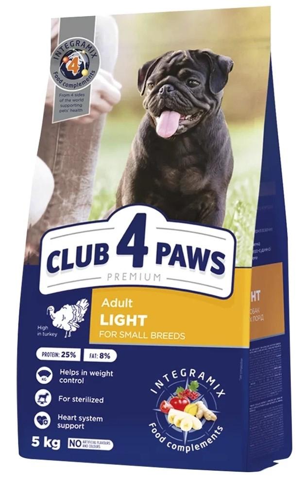Hrana uscata pentru caini Club4Paws Adult Light Small Breeds 5kg