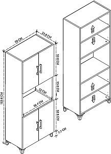 Dulap Nex Home Ece 60x33.8x154 Alb