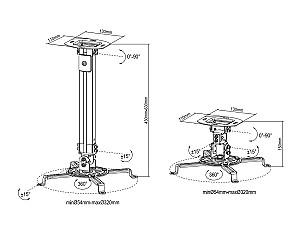  Multibrackets M Universal Projector Ceilingmount I