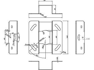 Suport pentru televizor Multibrackets M UNIVERSAL PROJECTOR CEILING MOUNT