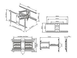 Suport pentru televizor Multibrackets M FLEXARM PRO HEAVY DUTY