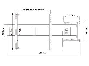 Suport pentru televizor Multibrackets M UNIVERSAL SWING ARM 180 DEGREES