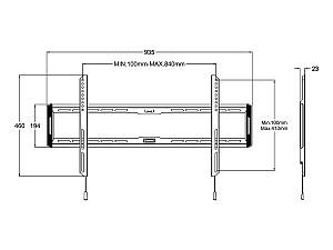 Suport pentru televizor Multibrackets M WALLMOUNT FIXED LARGE