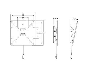 Suport pentru televizor Multibrackets M VESA WALLMOUNT TILT 200