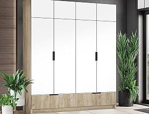 Dulap Modern Komfort 180 Stejar Craft Gri (Bej)/Alb