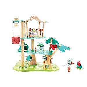 Set de jucarii Hape Sediul Principal al Copacului Kiki E3426