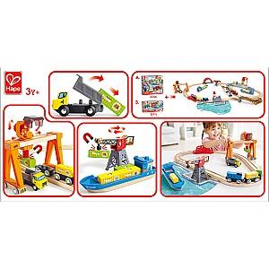 Set de jucarii Hape Încărcare și Descărcare în Port E3791