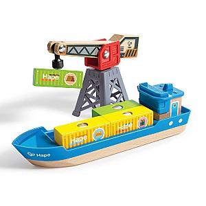 Set de jucarii Hape Încărcare și Descărcare în Port E3791