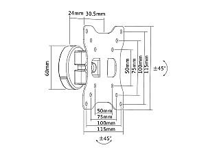 Suport pentru televizor Multibrackets M VESA Full-Motion I 50 75 100