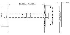 Suport pentru televizor Multibrackets M Universal Tilt Wallmount SD MAX 800x600