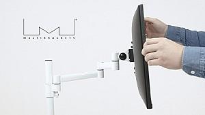 Suport pentru monitor Multibrackets M VESA Deskmount Officeline Single II White