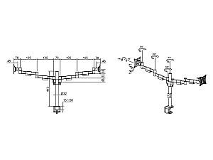 Suport pentru monitor Multibrackets M VESA Deskmount Officeline Dual White