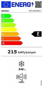 Lada frigorifica Heinner HCF246CNHE++