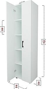 Dulap Nex Home Folder 49x31.8x178 cm Alb