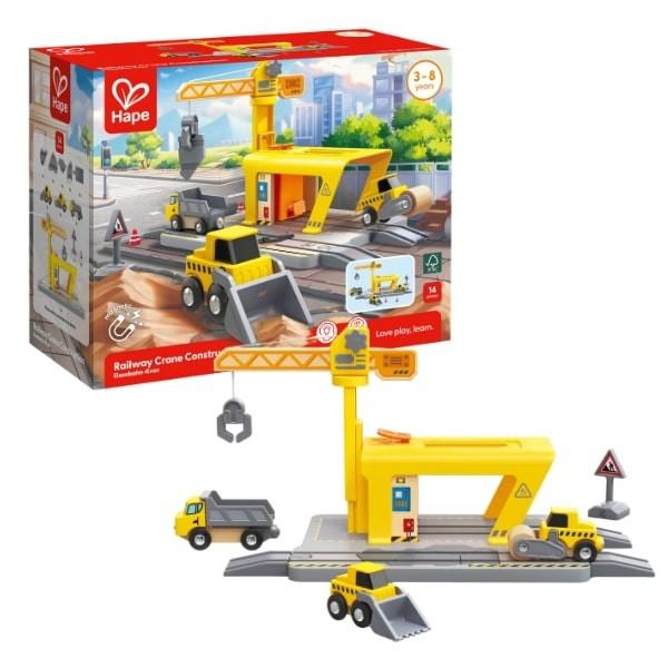 Set de jucarii Hape Macara feroviară (E3878)