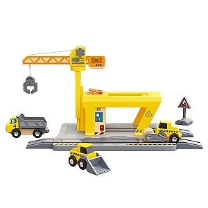 Set de jucarii Hape Macara feroviară (E3878)