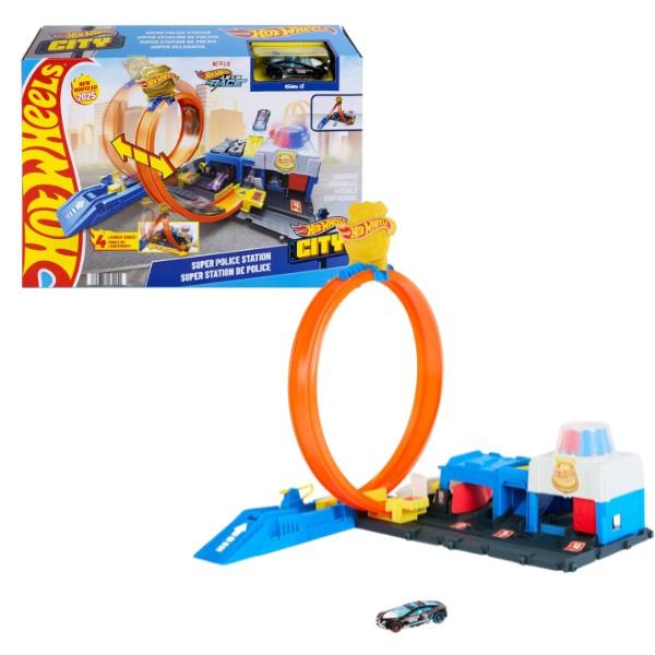 Set de jucarii Hot Wheels City Secția de Poliție (JBM71)