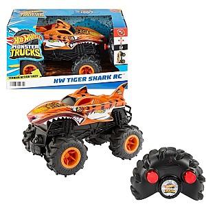 Jucarie teleghidata Hot Wheels Monster Truck - Rechinul Tigru de Neoprit (HNV03)