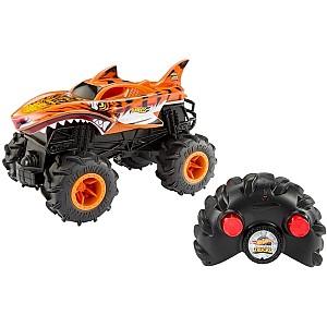 Jucarie teleghidata Hot Wheels Monster Truck - Rechinul Tigru de Neoprit (HNV03)