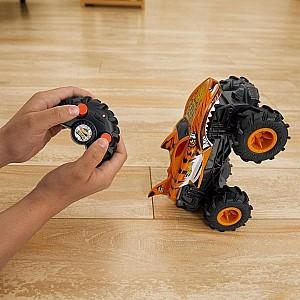 Jucarie teleghidata Hot Wheels Monster Truck - Rechinul Tigru de Neoprit (HNV03)
