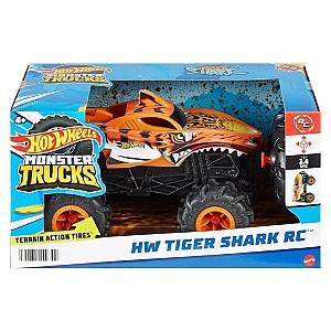 Jucarie teleghidata Hot Wheels Monster Truck - Rechinul Tigru de Neoprit (HNV03)