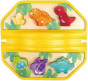 Set de jucarii Hape Trenul Dinozaurilor (E3828)