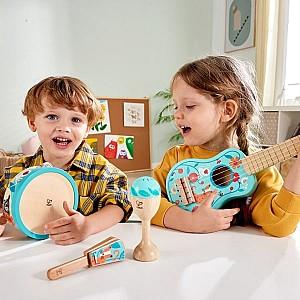 Jucarie muzicala Hape Ukulele 4 în 1 (E0638)