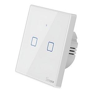Intrerupator inteligent Sonoff TX Series 2-Gang White