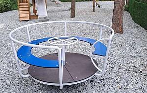 Carusel pentru copii PlayPark Carusel 5 locuri cu Volan