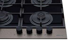 Plita pe gaz incorporabila MasterCook Eclipse Dark Inox