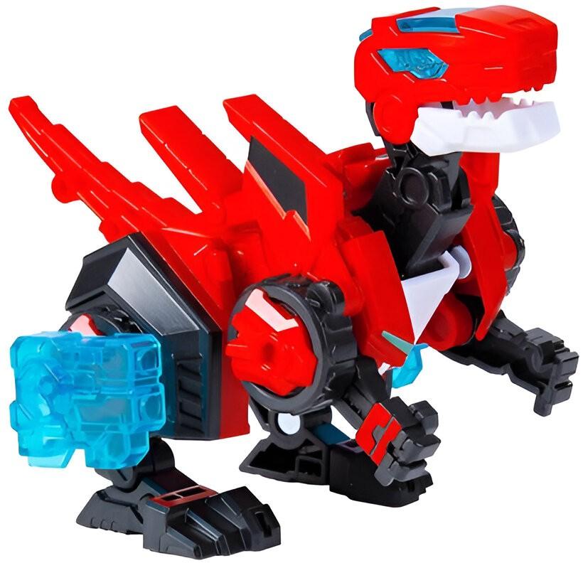Jucarie interactiva Dinoster Dinozaur-Transformer Raptor, Bot rosu (EU580840-1)