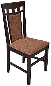 Set de masa si scaune Evelin HV 24V Chocolate+6 scaun Deppa R Chocolate/F-789 Brown