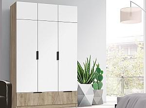 Dulap Modern Komfort 135 Stejar Craft Gri (Bej)/Alb