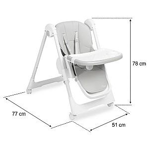 Scaun reglabil pe inaltime de masa Caretero Megalo Light Grey