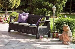 Canapea pentru gradina Keter Corfu II Love Seat Max Brown/Oat (258947)