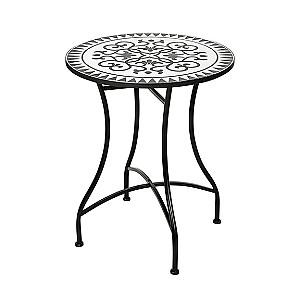 Masa de gradina ProGarden Bistro Mozaic metal si piatra D60cmX71cm